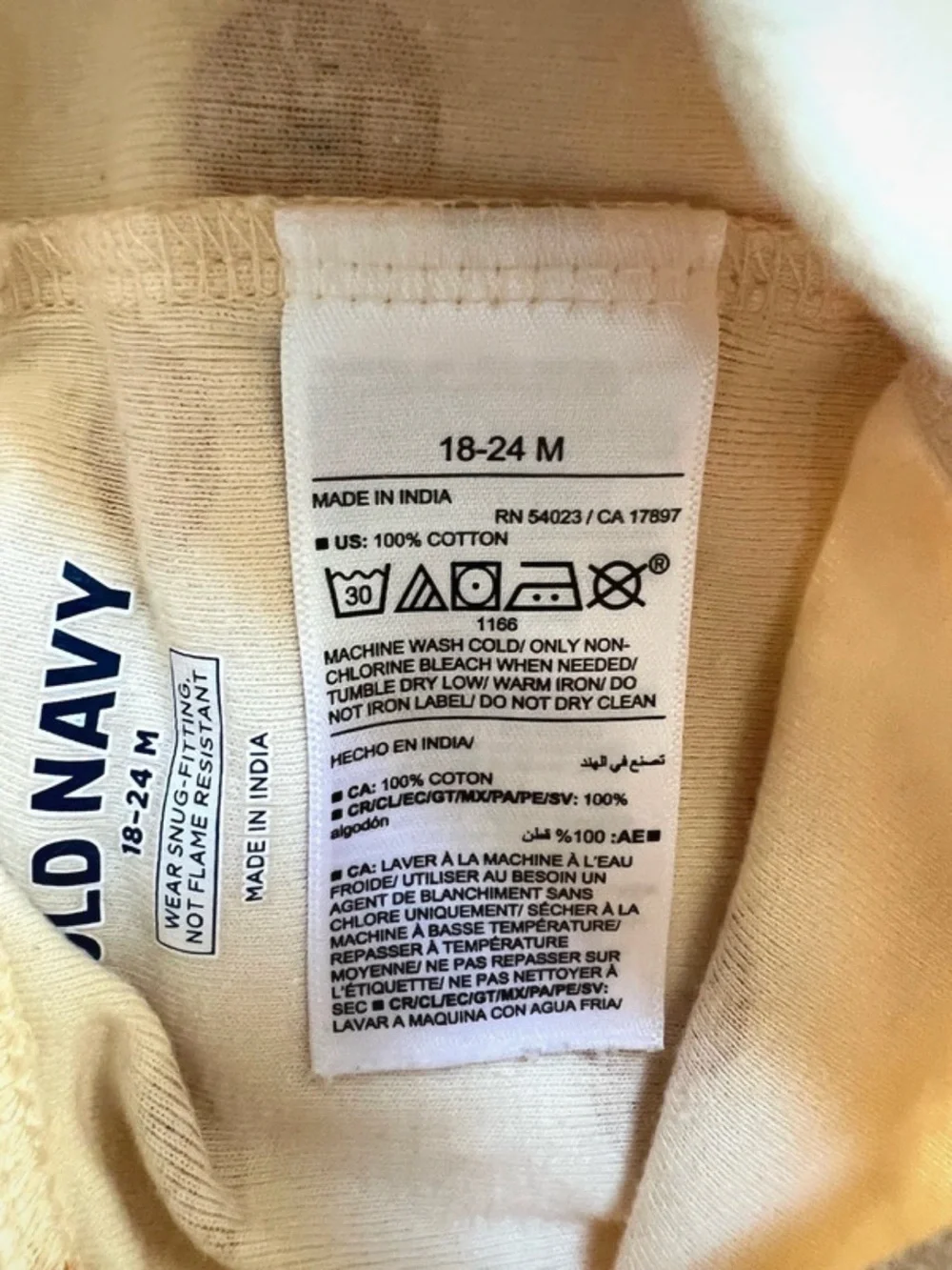 🍄3/$15 Old Navy Sunshine Pajama Set 18-24M